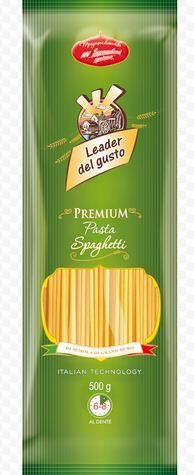 Leader del gusto Спагетти в/с из твердых сортов пшеницы 0,5 кг 1/20