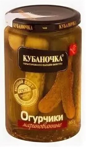 Корнишоны "Кубаночка" 500 г. 1/12