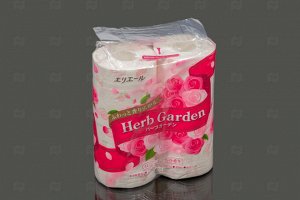 Бумага туалетная "Elleair" Herb Garden Роза 3-сл. (4 рул.)