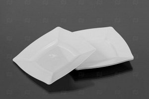 ES-07 Тарелка закусочная квадратная белая Enjoy "Sinior Banketto" 20,5 см ( 6 шт )