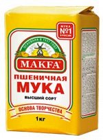 Мука фасов. (Макфа) 1кг 1/10, шт