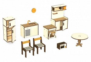 Набор мебели для домика - 1 шт