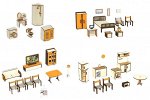 Комплект мебели для домика - 4 шт
