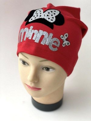 Шапка "Minnie" красного цвета