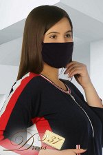 Защитная повязка на лицо черная