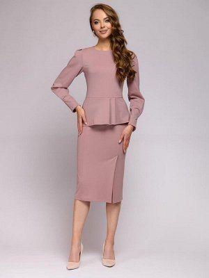 1001 Dress Юбка-карандаш цвета пыльной розы с имитацией запаха