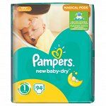 PAMPERS Подгузники New Baby-Dry Newborn Упаковка 94