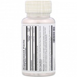Solaray, витамин B12, пастилки с натуральным ароматизатором «Вишня», 2000 мкг, 90 пастилок