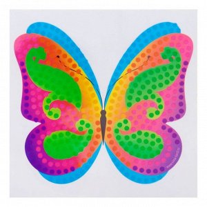 Алмазная вышивка наклейка для детей «Бабочка», 10 х 10 см. Набор для творчества