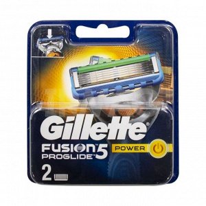 Gillette сменные кассеты Fusion ProGlide Power, 2шт