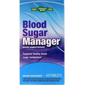 Nature's Way, Blood Sugar Manager, регулятор уровня сахара в крови, 60 таб.