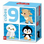 Кубики &quot;На краю земли&quot; (без обклейки) 9 шт  BABY TOYS