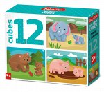 Кубики &quot;Мама и малыш&quot; (без обклейки) 12 шт BABY TOYS