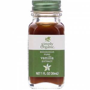 Simply Organic, Madagascar Pure Vanilla Extract, 1 fl oz (30 ml)