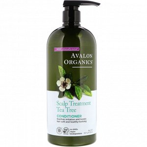 Avalon Organics, Кондиционер для ухода за кожей головы, чайное дерево, 907 г (32 унции)