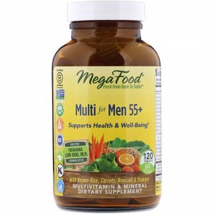 MegaFood, мультивитамины для мужчин в возрасте от 55 лет, 120 таблеток
