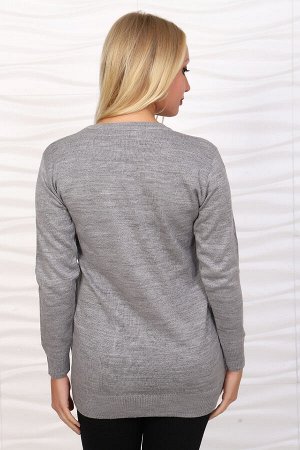 Женская теплая вязаная туника свитер MS-031