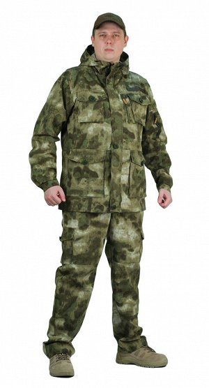 Костюм "СУМРАК" куртка/брюки, цвет: кмф "Атака зелёная", ткань: Рип-Стоп