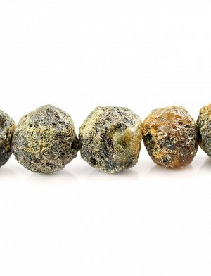 Бусы из натурального янтаря «Метеорит пёстрый», 5003204304