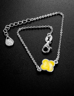 Изысканный браслет с натуральным медовым янтарём «Монако». Янтарь®