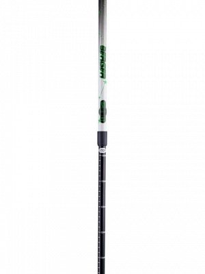 Палки для скандинавской ходьбы BERGER Starfall, 77-135 см, 2-секционные, чёрный/белый/ярко-зелёный