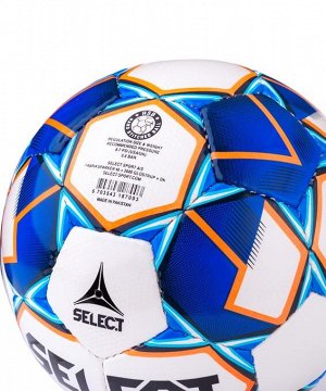 Мяч футзальный Select Futsal Mimas IMS 852608, №4, белый/синий/оранжевый 1/15