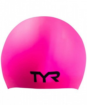 Шапочка для плавания Long Hair Wrinkle-Free Silicone Cap, силикон, LCSL/693, розовый