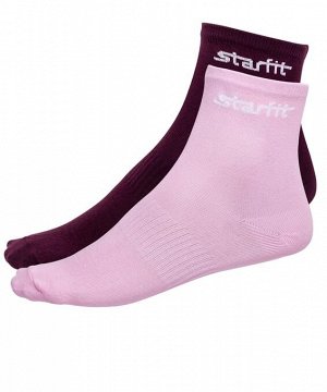 Носки средние Starfit SW-206, бордовый/светло-розовый (2 ПАРЫ)