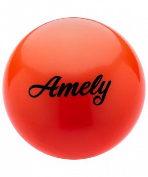 Мяч для художественной гимнастики AGB-101, 15 см, оранжевый