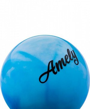 Мяч для художественной гимнастики AGB-101, 15 см, синий/белый