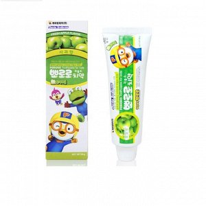 Зубная паста  "Pororo" для детей от 3 лет с пониженным содержанием фтора (со вкусом яблока) (коробка) 90 г / 40
