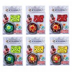 ИГРОЛЕНД Игрушка &quot;Боевой волчок&quot;, со стартером, 3 предмета, ABS, металл, 11х16х4см