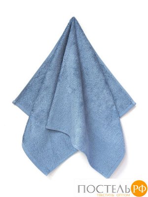Tana Home Collection ЛИАНА 70х140 голубой однотонное полотенце махровое