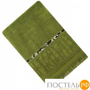 НАТУРЭЛЬ 70*140 зеленое полотенце махровое