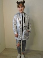 Куртка на флисе удлиненная