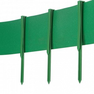 Колышек для крепления бордюрной ленты, h = 30 см, набор 6 шт., зелёный