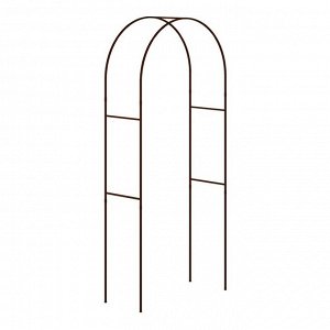 Арка садовая из сталь.трубы 15*15 мм, толщ.1,5 мм, 250*150*60 см, цвет коричневый