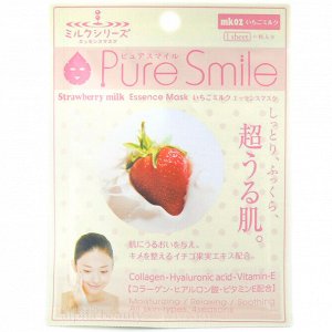 006329 "Pure Smile" "Milk Mask" Молочная детокс маска для лица с эссенцией клубники 23мл 1/600