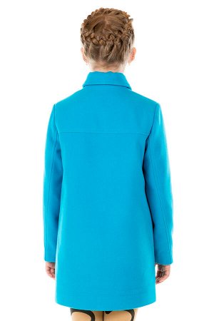 Пальто Цвет: Голубой; Материал: Пальтовая ткань
