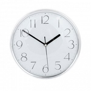 LADECOR CHRONO Часы настенные "Металлик", пластик, 25см, 1хАА, серебро