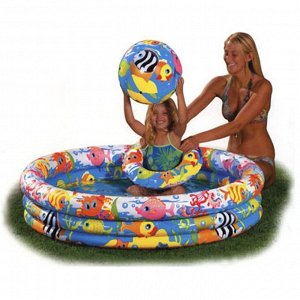 Надувной бассейн для детей INTEX 59422 Рыба-шар 132x28 см от 2 лет