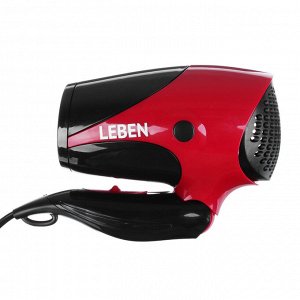 LEBEN Фен для волос складной, 1500Вт, 2 скорости, HT-1505