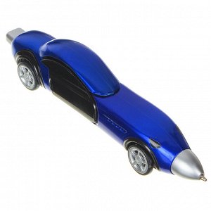 Ручка шариковая синяя в форме машинки, 13,3см, автозавод, открываются двери