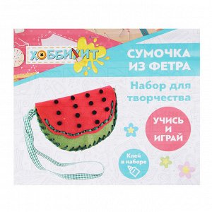 Набор для творчества "Сумочка из фетра", нетканый материал, 19х20х2см