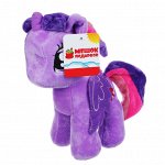 Игрушка мягкая Разноцветная коняшка, полиэстер, 19см, 6 цветов