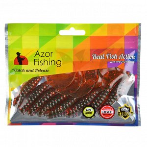 AZOR FISHING Приманка мягкая K.Good , силикон, 9см, 8шт. в уп, 5 цветов