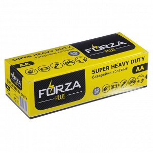 FORZA Батарейки 4шт "Super heavy duty", тип AA, солевая, плёнка