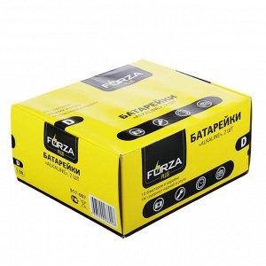 FORZA Батарейки 2шт, тип D, "Alkaline" щелочная, BL
