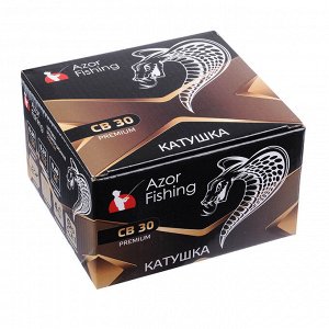 AZOR FISHING Катушка с задним фрикционом СB-30 Премиум, 4п.п, металл.шпуля