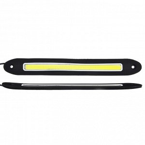NEW GALAXY Дневные ходовые огни, LED 80шт, гибкий резин. корп., 255мм, 12V, белый, 2шт